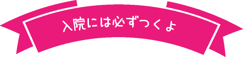 入院には必ずつくよ