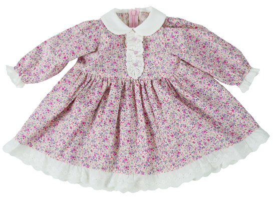 ラウンドカラーワンピース